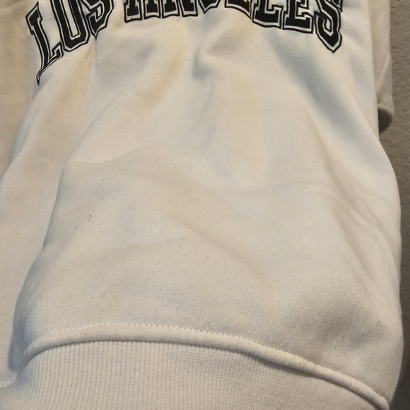 Rue 21 Women’s 3X Los Angeles‎ sweatshirt off-white sweater - Picture 3 of 8